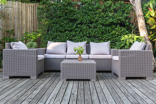 A variety of Outdoor furniture (Utemöbler) available on the market