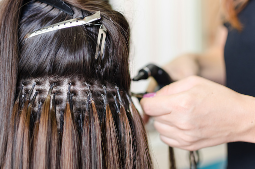 The idea is that stylists today learn about hair extensions installation